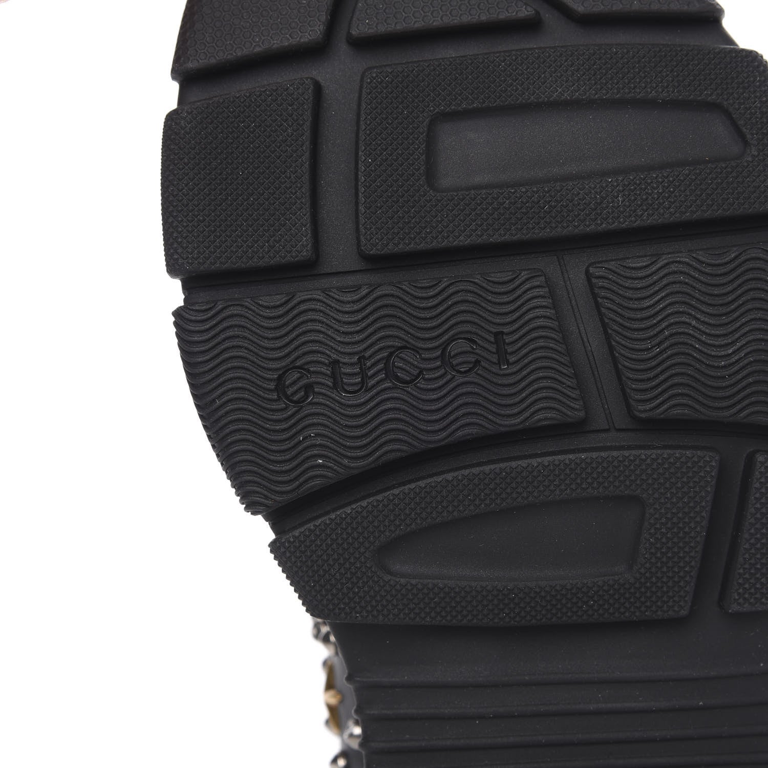 Gucci Technical Studded Canvas Calfskincandals 7 Black 7 of 8