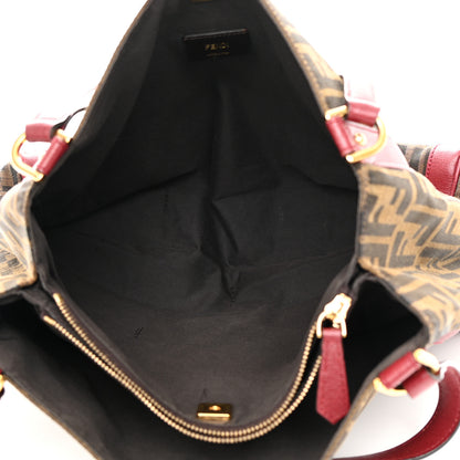 Fendi Zucca Tote Tobacco Red 6 of 16