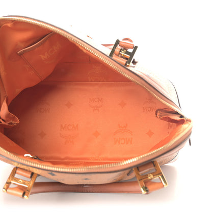 MCM Visetos Heritage Bowler Bag Cognac 4 of 11