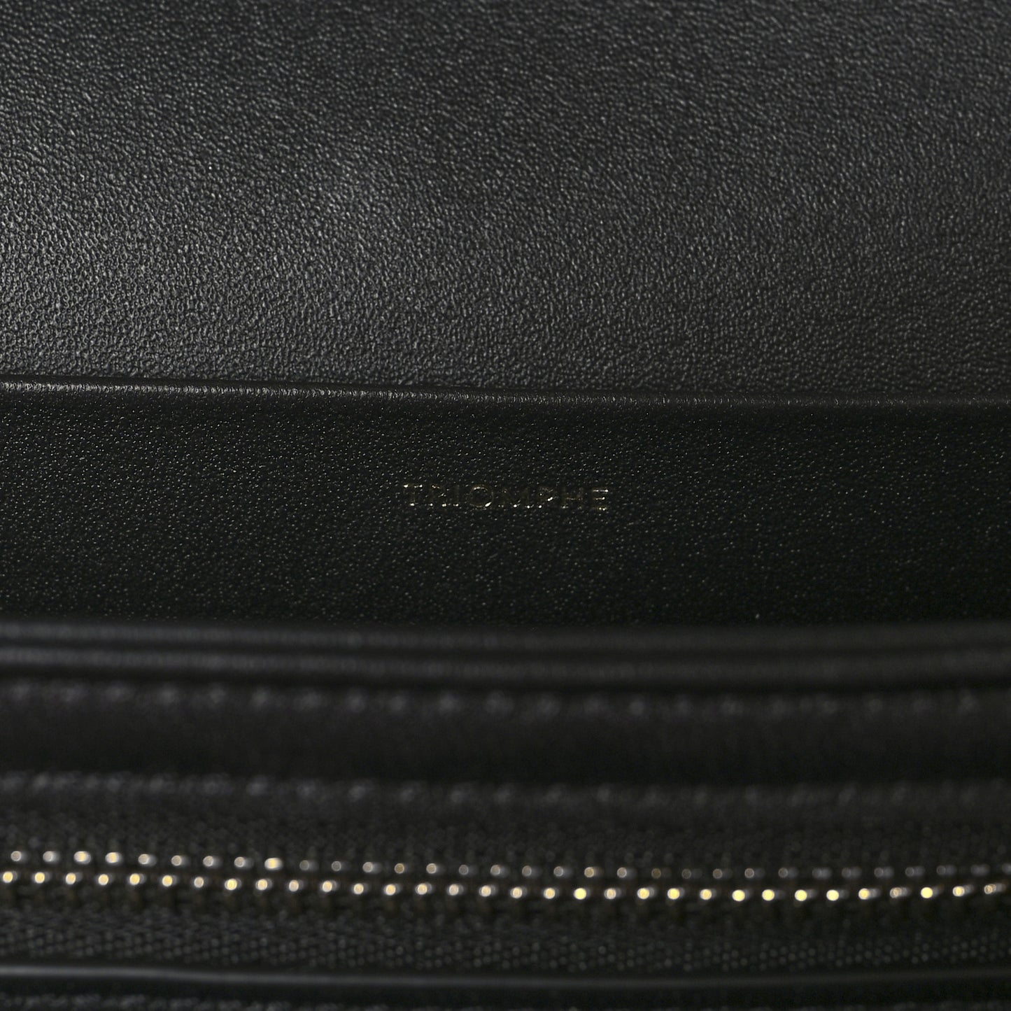 Shiny Calfskin Medium Triomphe Black