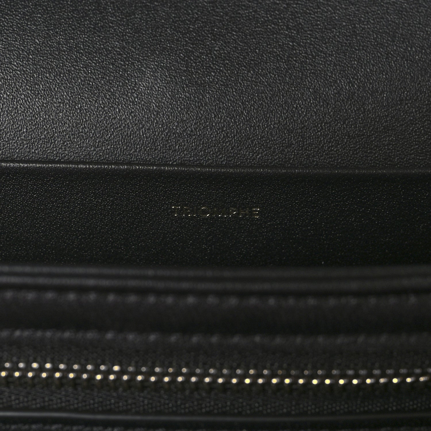 Celine Shiny Calfskin Medium Triomphe Black 8 of 12
