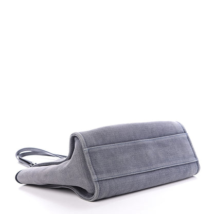 Chanel Canvas Small Deauville Tote Grey 4 of 10