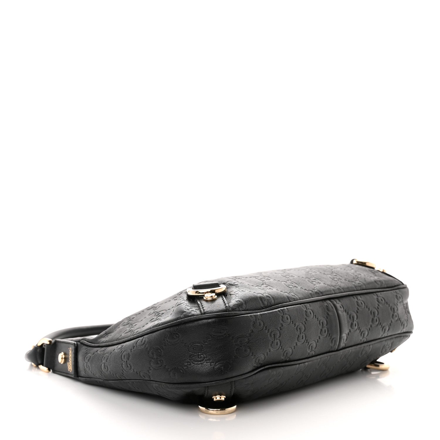 Gucci Guccissima Medium Abbey D Ring Hobo Black 4 of 14