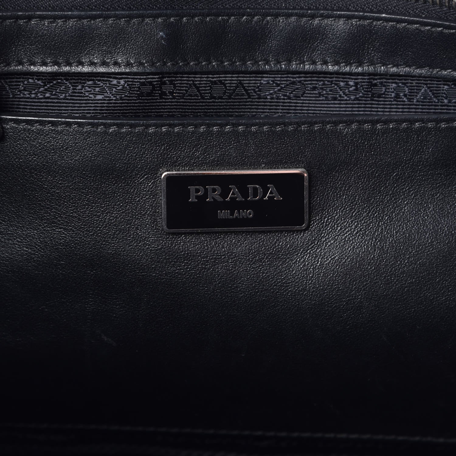 Prada Soft Calf Tote Nero Black 6 of 13