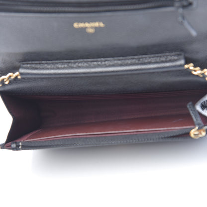 Chanel Caviar Quilted Wallet On Chain WOC Black 5 of 12