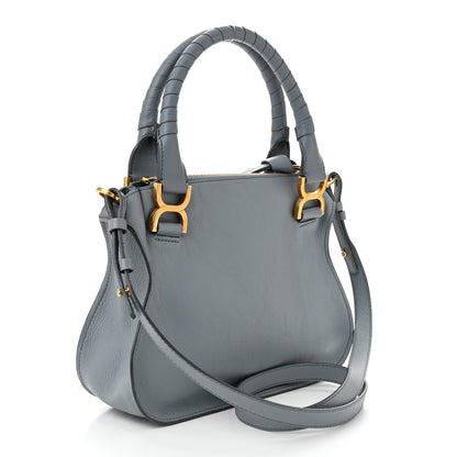 Chloe Calfskin Small Marcie Satchel Faded Blue 3 of 11