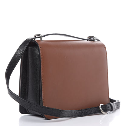 Burberry Calfskin Small D-Ring Bag Tan Black 3 of 13