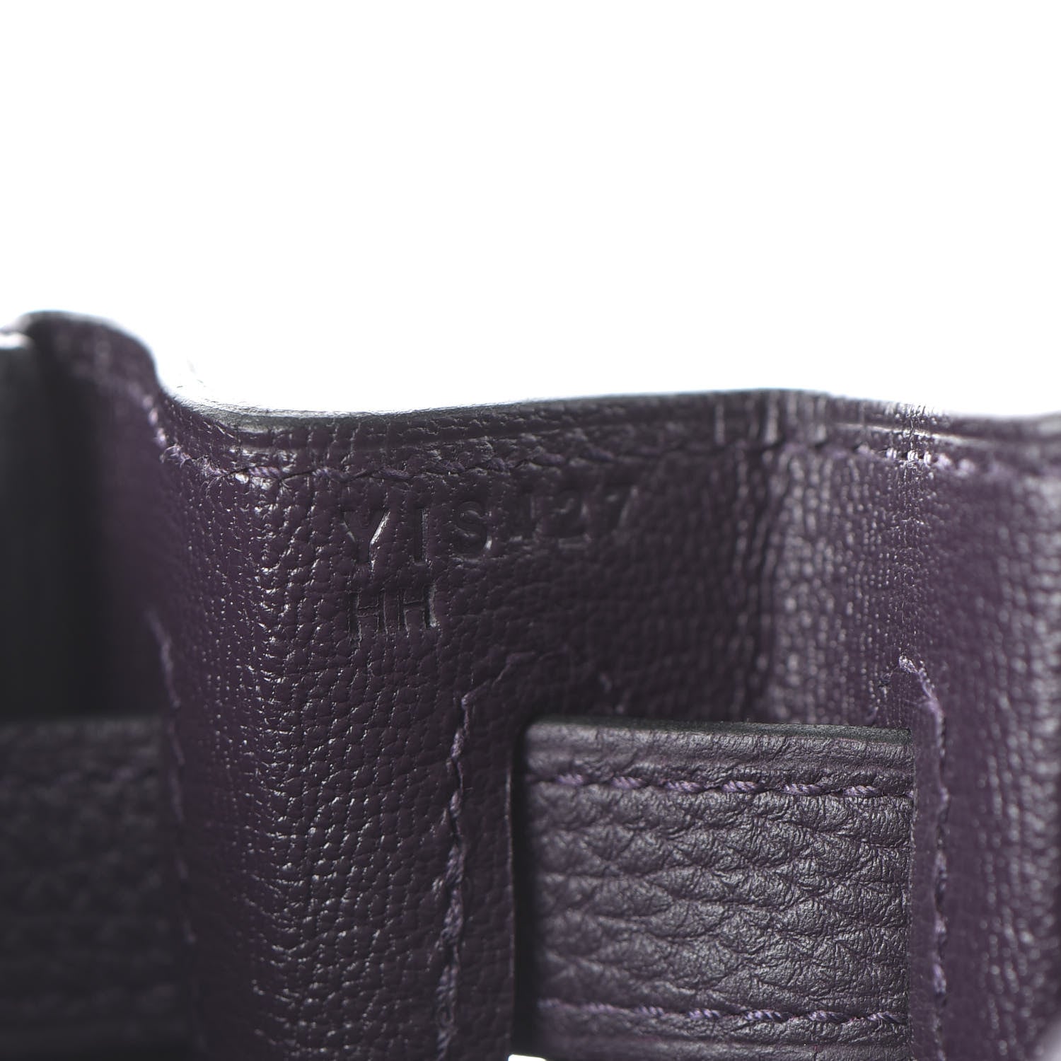 Hermes Togo Matte Alligator Kelly Retourne Touch 28 Raisin Prunoir 22 of 36