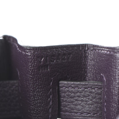 Hermes Togo Matte Alligator Kelly Retourne Touch 28 Raisin Prunoir 22 of 36