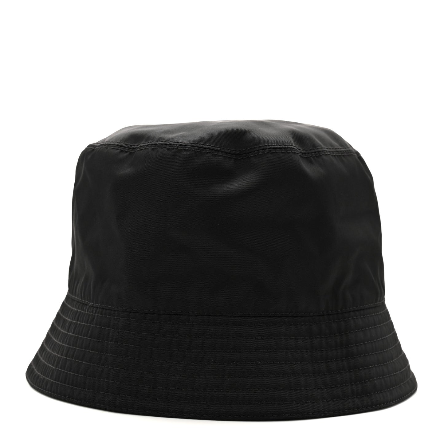 Re-Nylon Metal Triangle Logo Mens Bucket Hat XL Black
