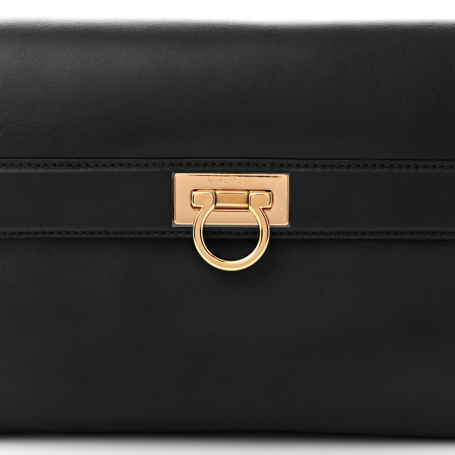 Salvatore Ferragamo Calfskin Abbey Crossbody Black 7 of 10