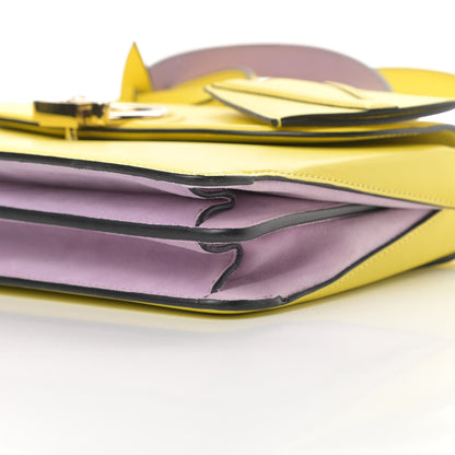 Versace Calfskin Small DV One Yellow 10 of 12