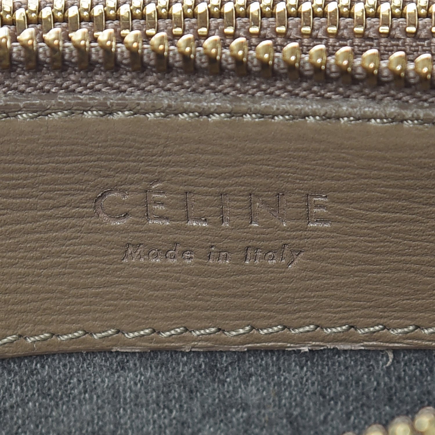 Celine Lambskin Small Trio Crossbody Bag Taupe 10 of 13