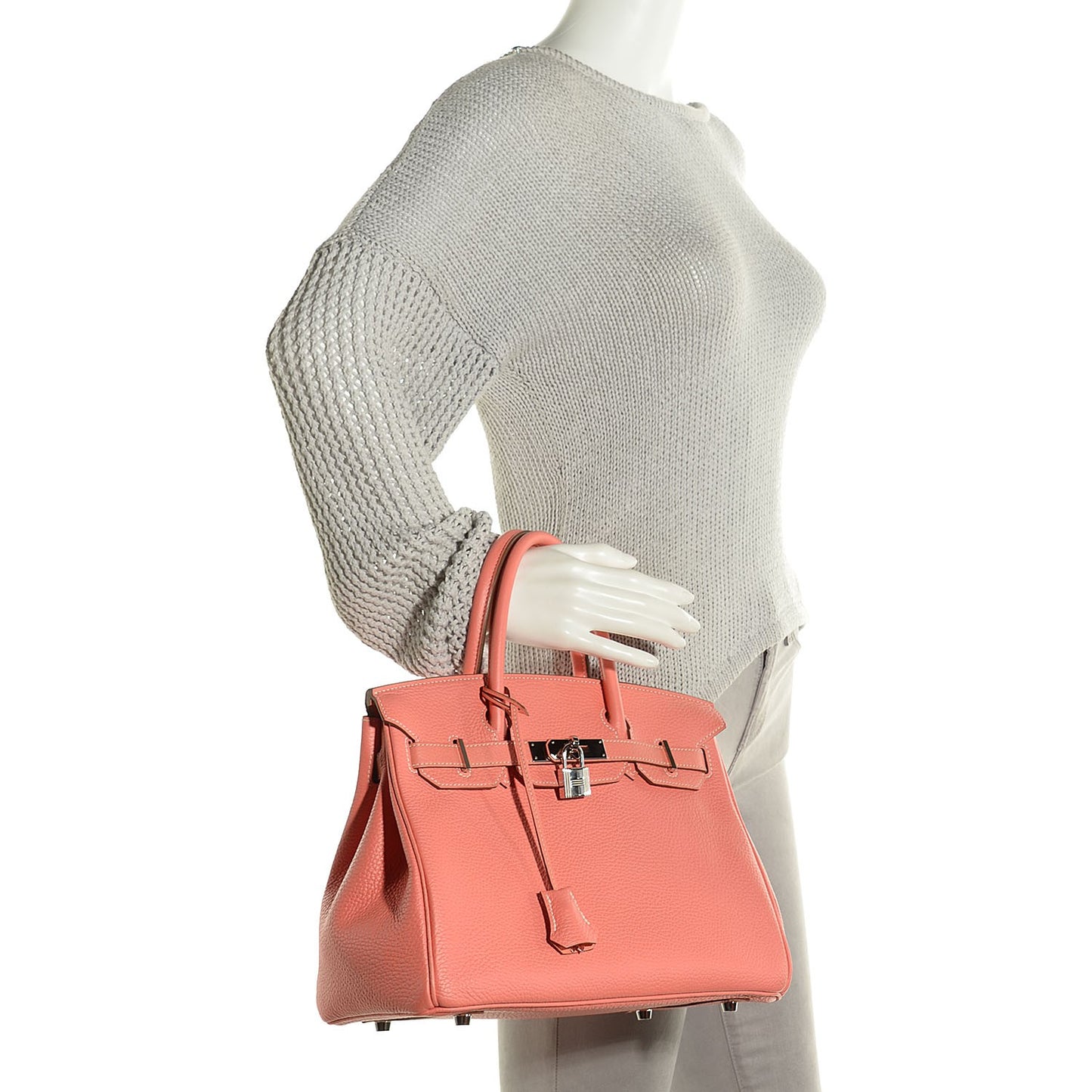 Taurillon Clemence Birkin 30 Crevette