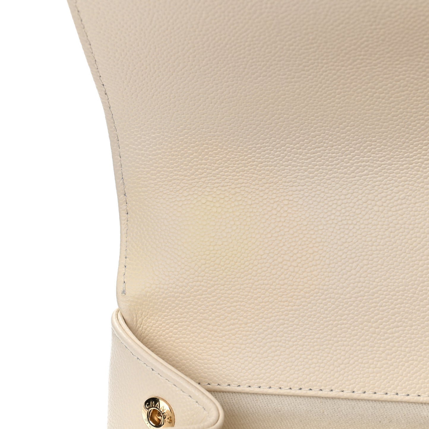 Caviar Quilted Medium Business Affinity Flap White