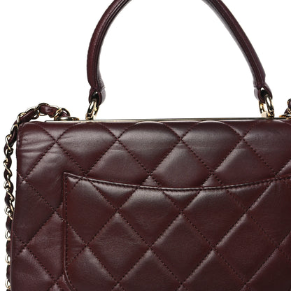 Chanel Lambskin Quilted Small Trendy CC Flap Dual Handle Bag Burgundy 11 of 12