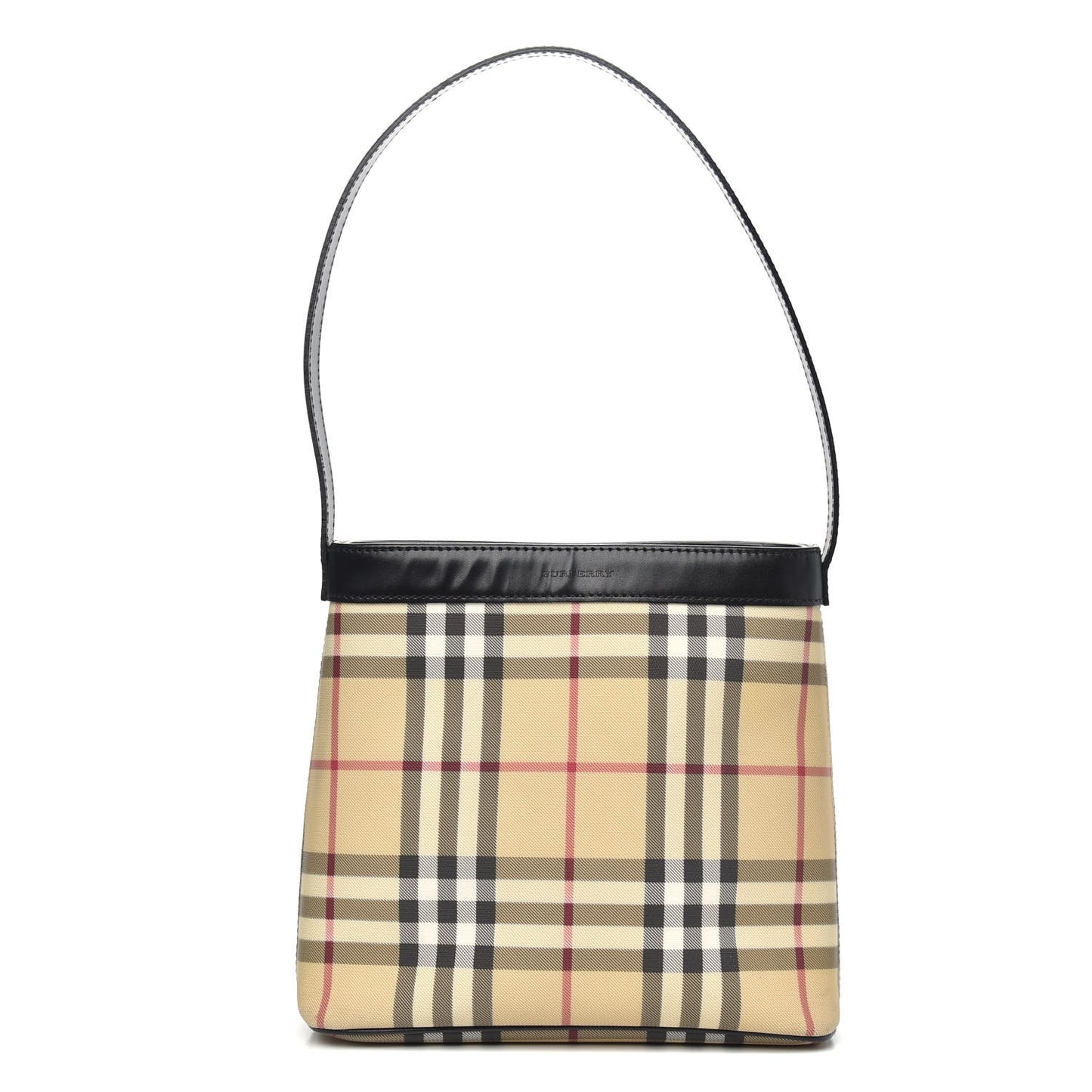 House Check Shoulder Bag Black