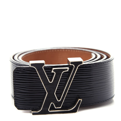 Louis Vuitton Epi Electric 40mm LV Initiales Belt 90 36 Black 1 of 7