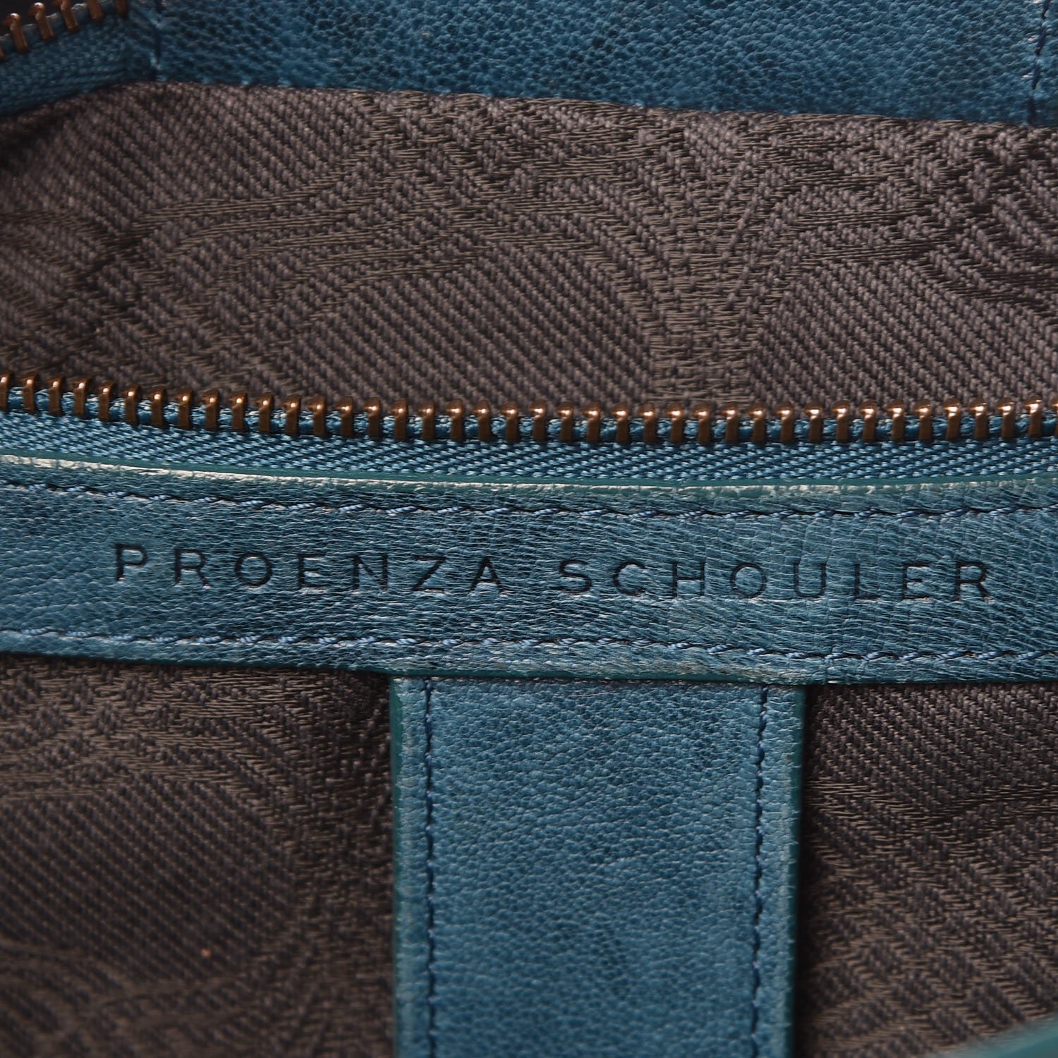 Proenza Schouler Lambskin Medium PS1 Satchel Sea Blue 7 of 13