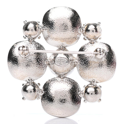 Chanel Crystal Baguette CC Brooch Silver 2 of 3