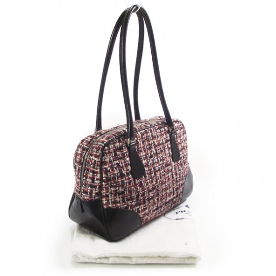 Tweed Vitello Logo Bowler Red