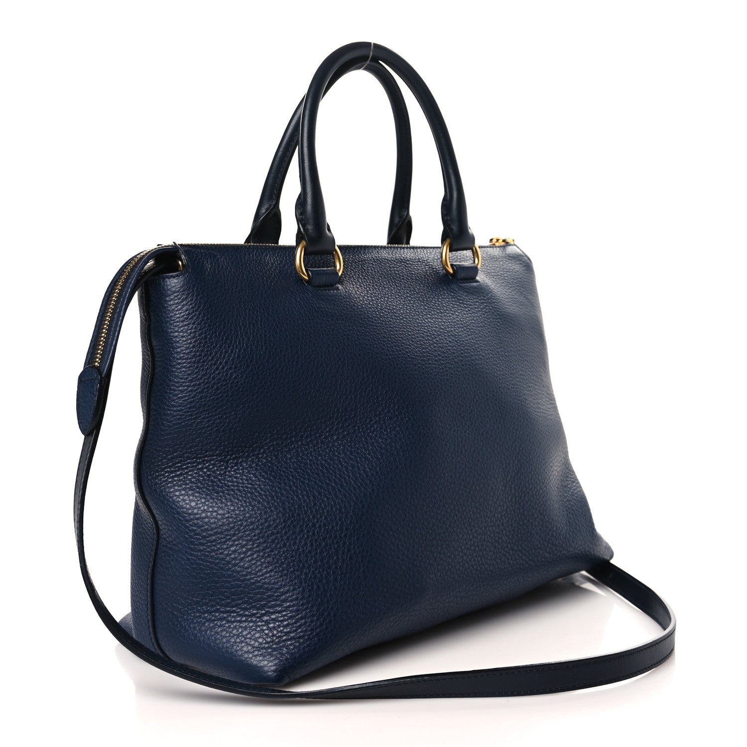 Prada Vitello Phenix Satchel Baltico 3 of 8