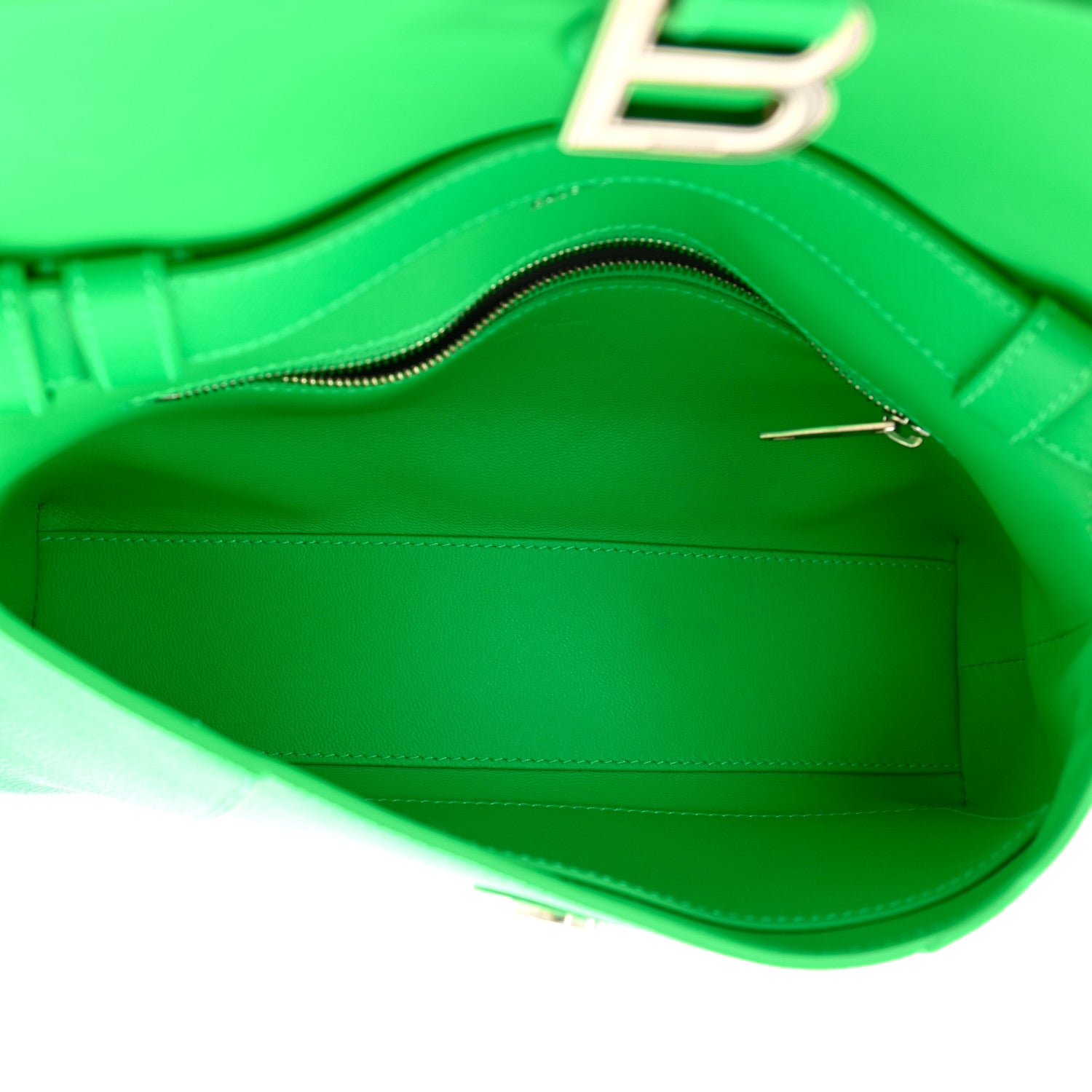 Balenciaga Grained Calfskin XS Downtown Shoulder Bag Vivid Green 5 of 10