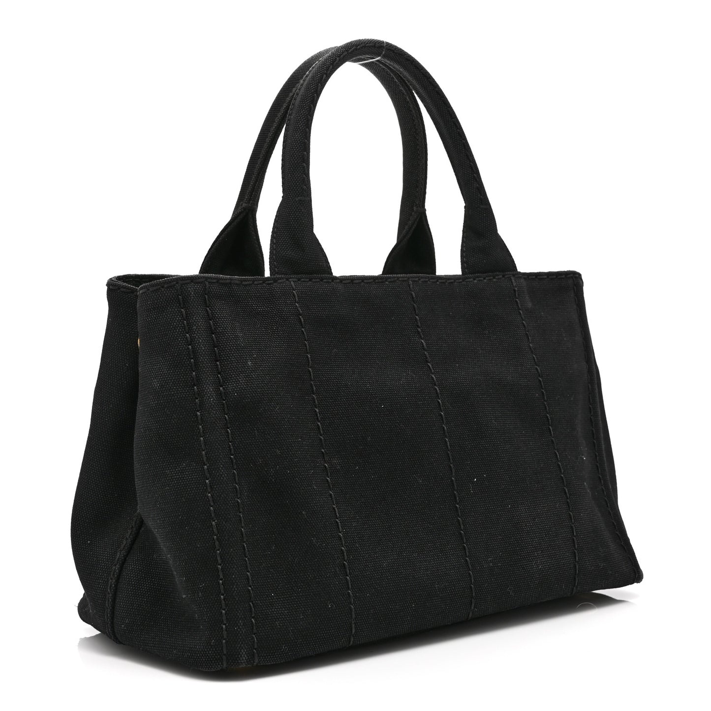 Canapa Small Logo Tote Black Talco