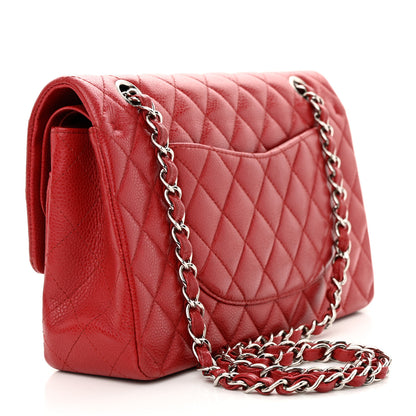 Chanel Caviar Quilted Medium Double Flap Red 3 of 15