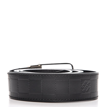 Louis Vuitton Damier Infini Calfskin 35mm Belt 100 40 Black 3 of 6