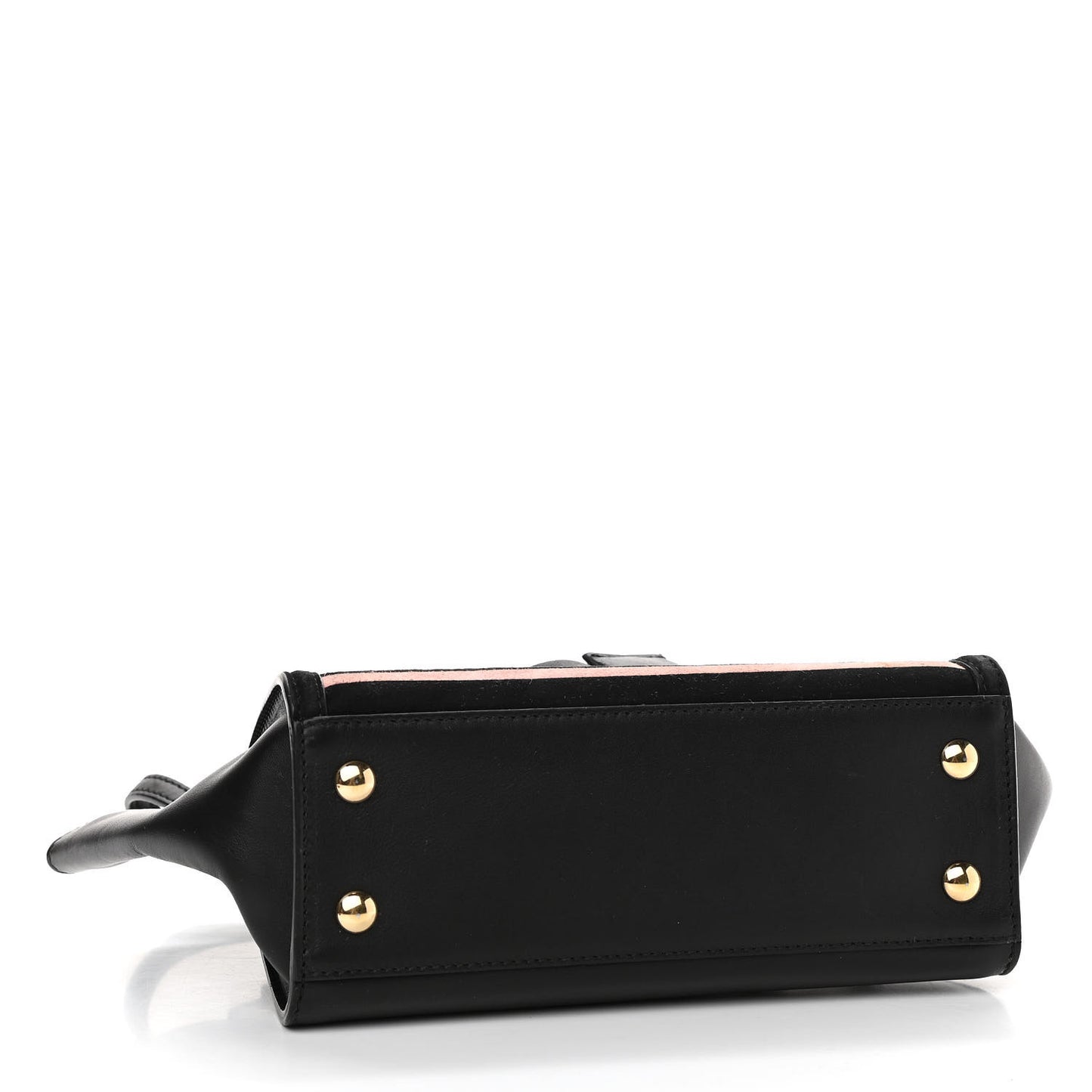 Calfskin Suede Mara Shoulder Bag Black Opera