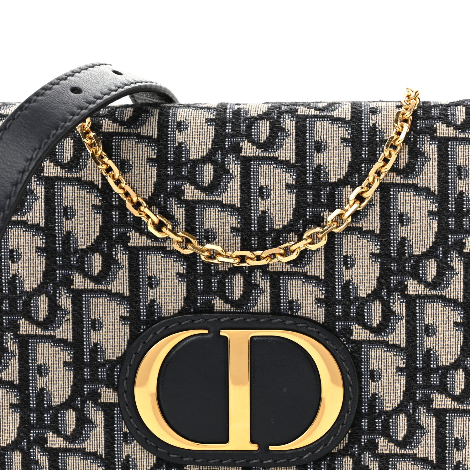 Christian Dior Oblique 30 Montaigne 2-In-1 Pouch Blue 7 of 10