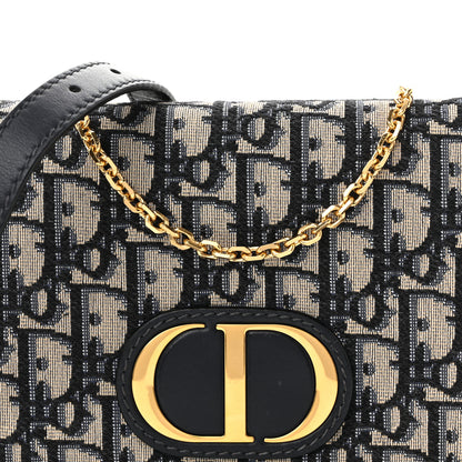 Christian Dior Oblique 30 Montaigne 2-In-1 Pouch Blue 7 of 10