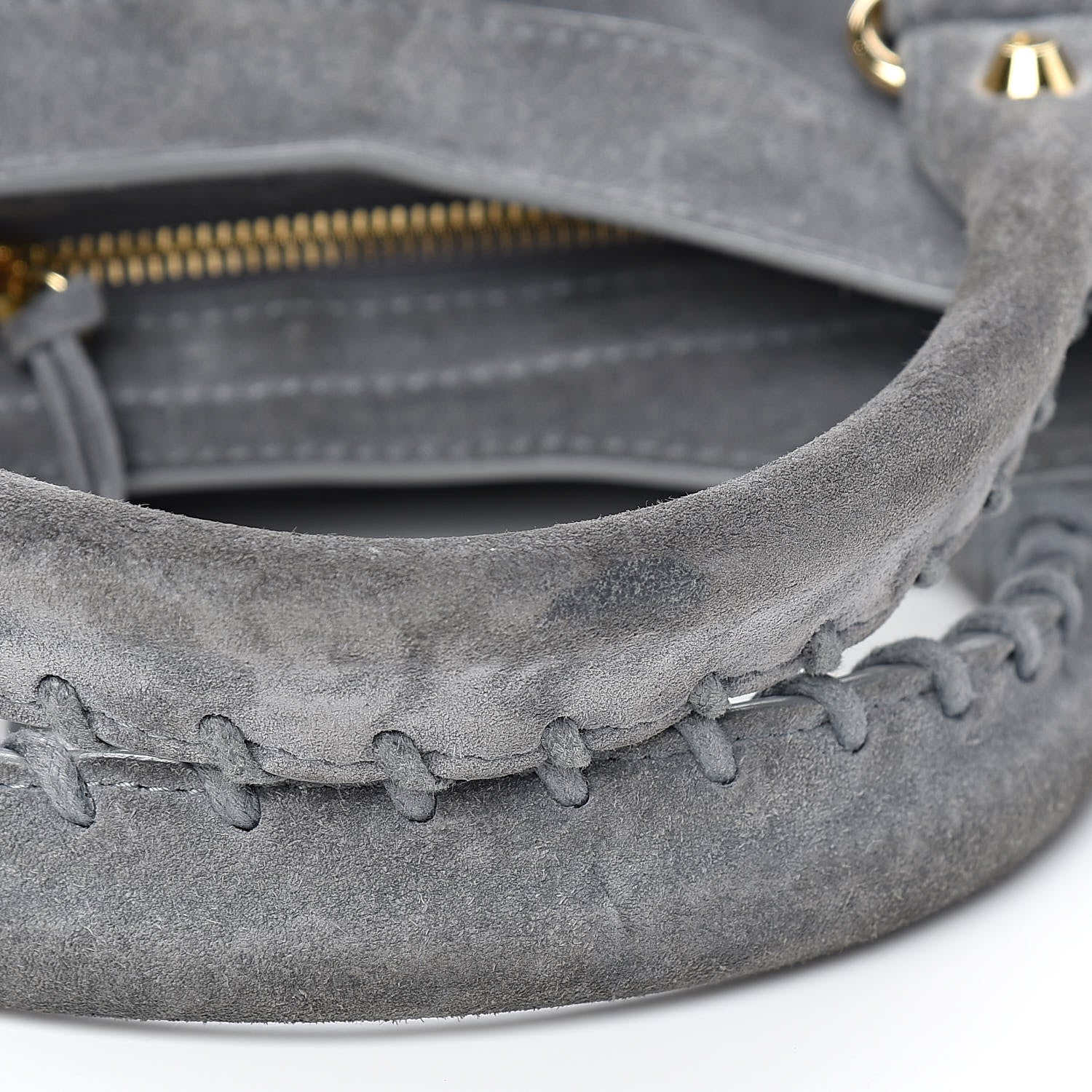 Balenciaga Baby Daim Suede Gold Metallic Edge Hardware City Gris Plomb 15 of 16