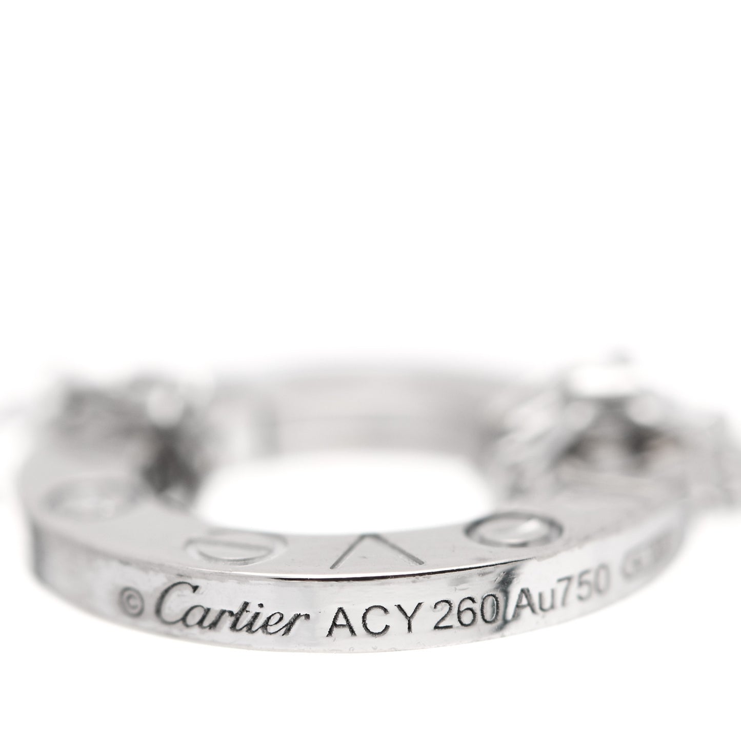 18K White Gold Diamond LOVE Bracelet