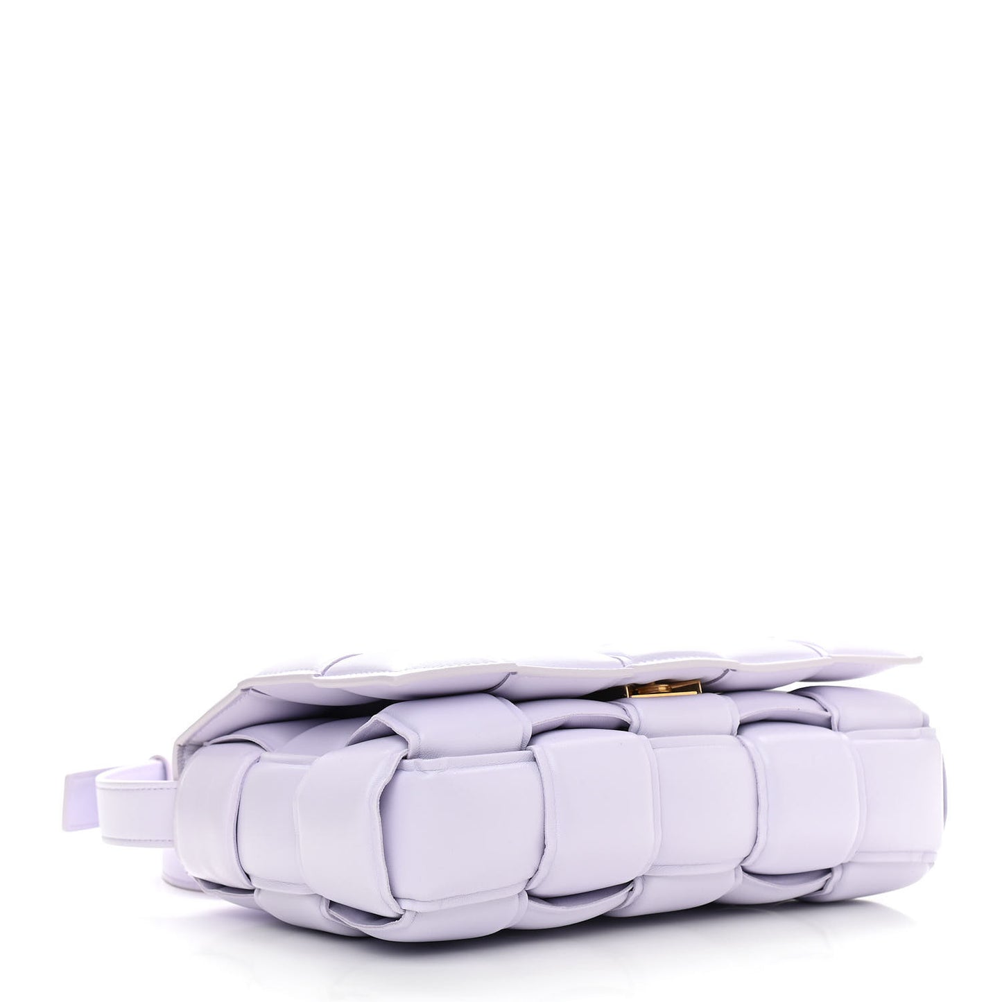 Nappa Maxi Intreccio Padded Cassette Crossbody Bag Chalk