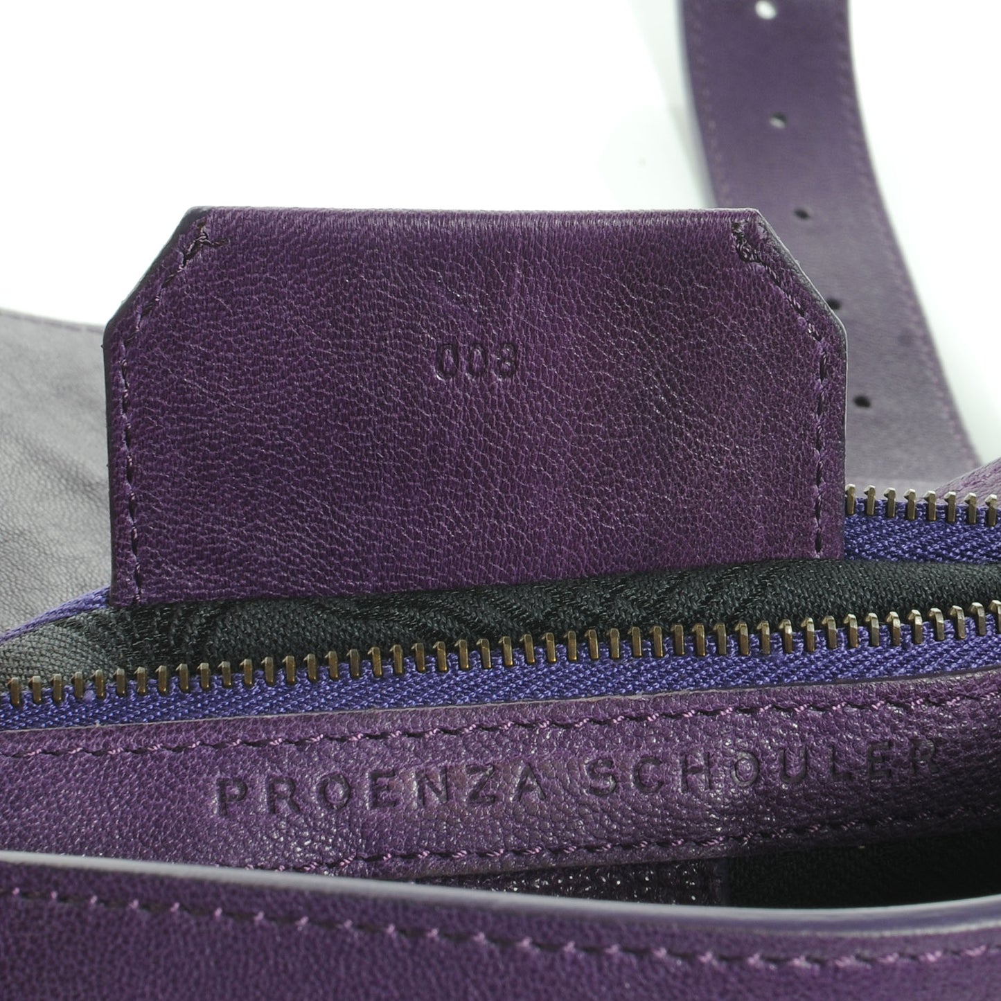 Lambskin PS1 Medium Satchel Plum