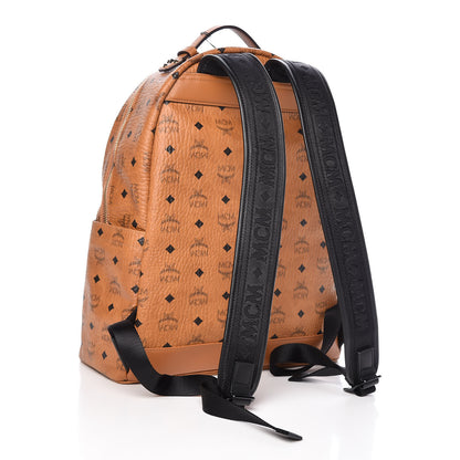 MCM Visetos Medium Stark Backpack Cognac 3 of 9