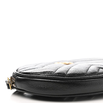 Gucci Calfskin Matelasse GG Marmont 2.0 Multi Belt Bag Pouch Black 9 of 10