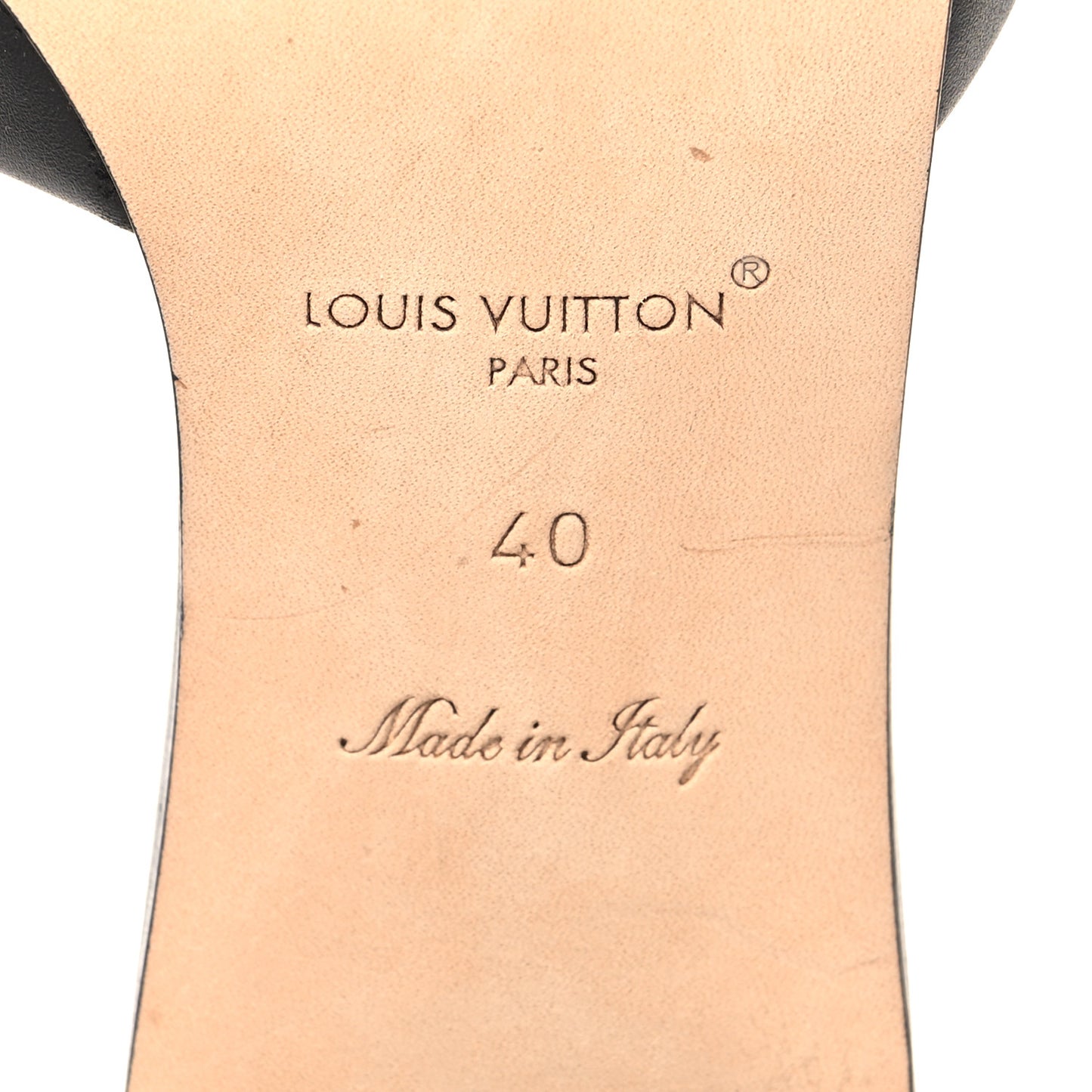 Calfskin LV Capri Mules 40 Black
