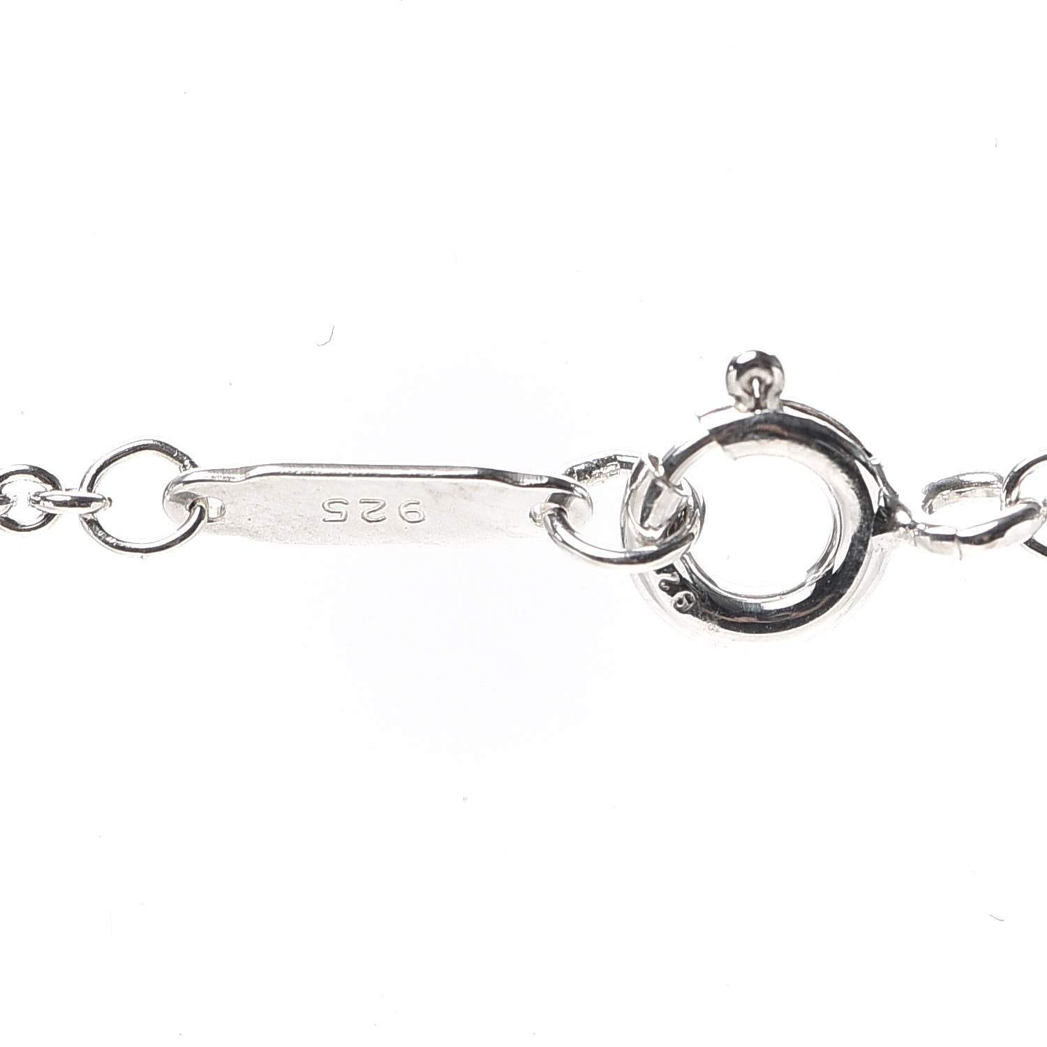 Tiffany Sterling Silver Return To Double Heart Necklace 5 of 7