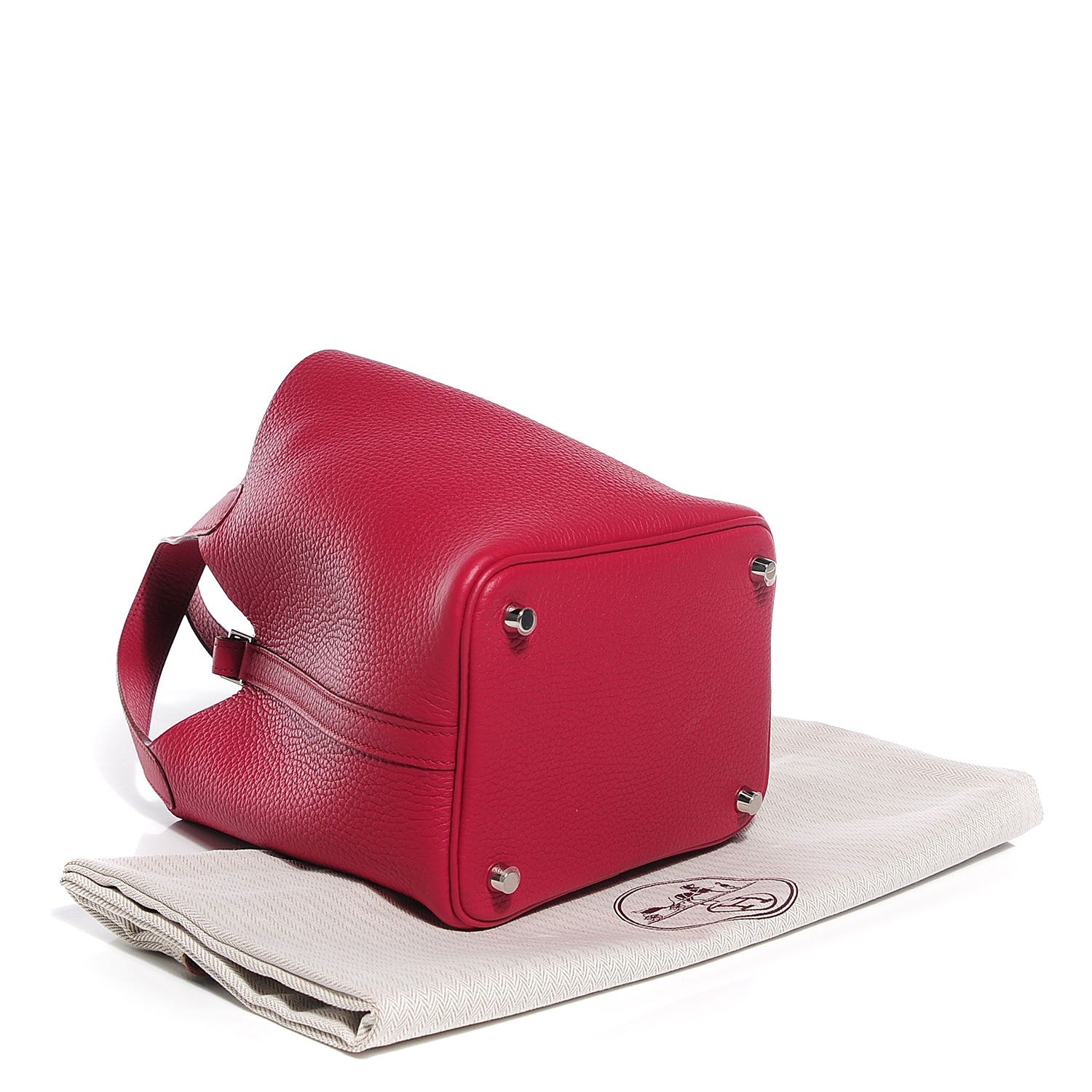 Hermes Taurillon Clemence Picotin Lock 18 PM Rubis 4 of 11