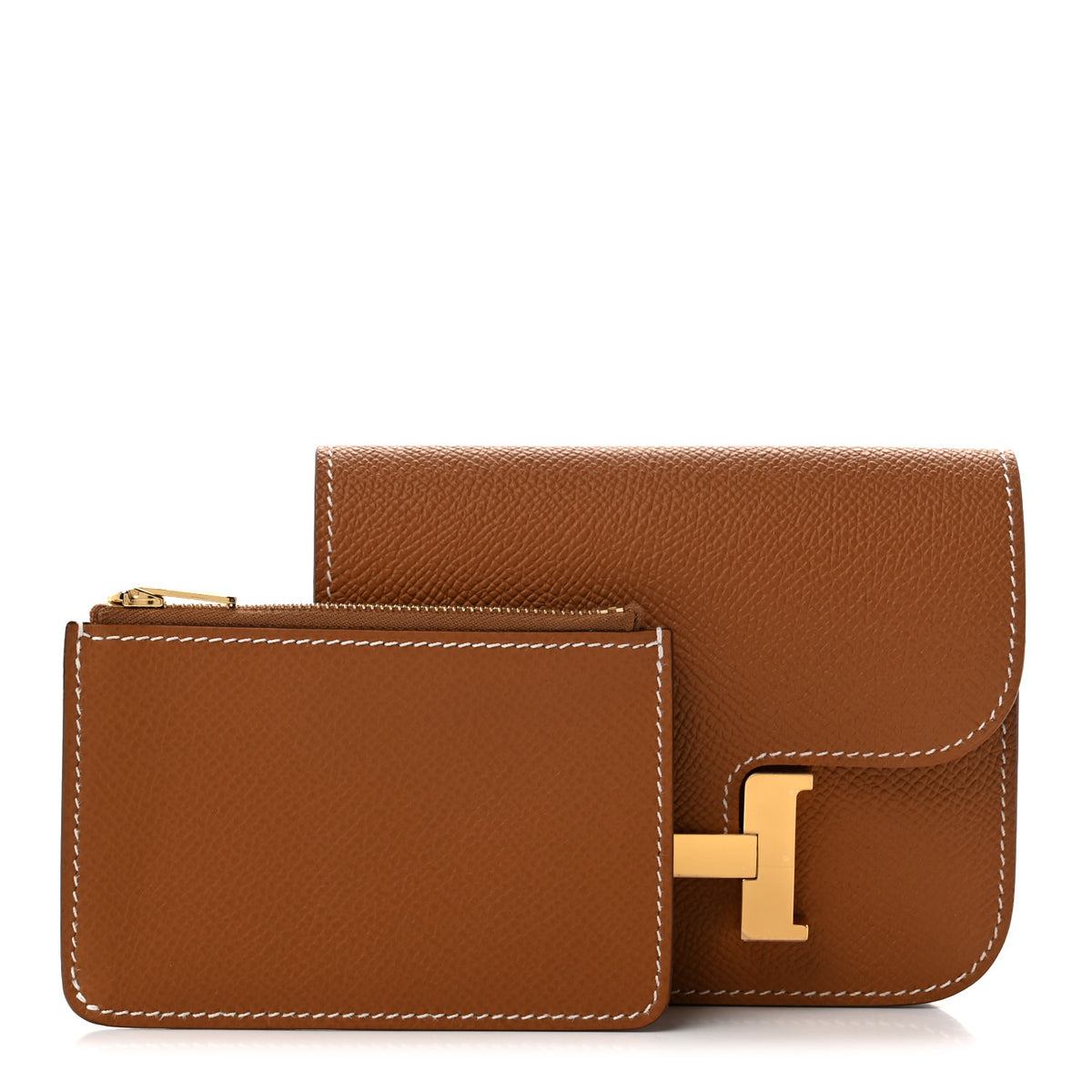 Hermes Epsom Constance Slim Wallet Gold 3 of 9