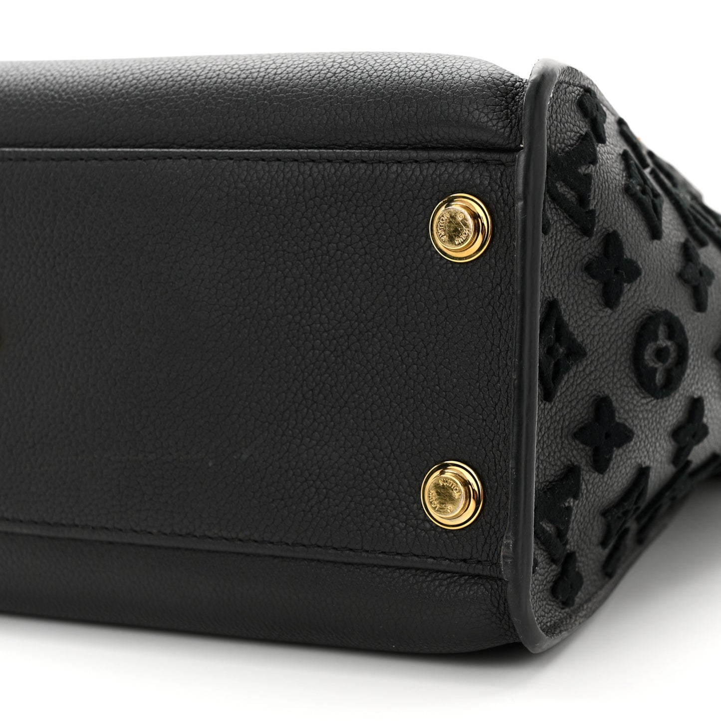 Calfskin Monogram Tufting On My Side Black