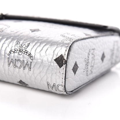 MCM Visetos Large Patricia Wallet On Chain Silver 6 of 9