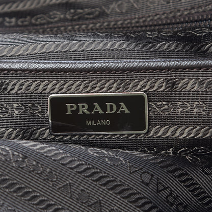 Prada Tessuto Stampato Nylon Saffiano Print Tote Cacao 7 of 10