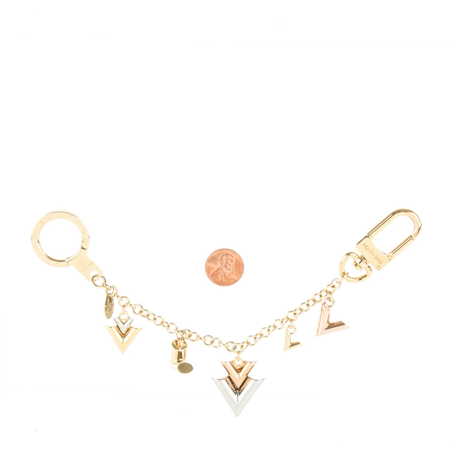 Louis Vuitton Jingle V Chain Bag Charm Gold 2 of 5