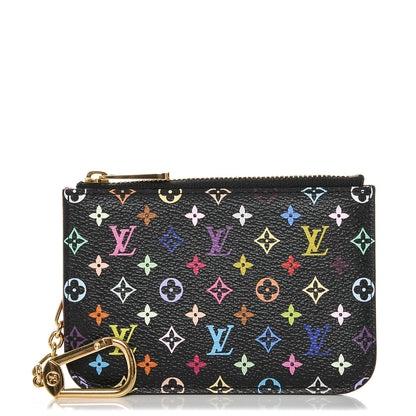 Louis Vuitton Monogram Multicolor Key Pouch Black Grenade 1 of 6