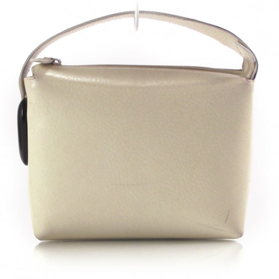 Leather Wood Accent Handbag