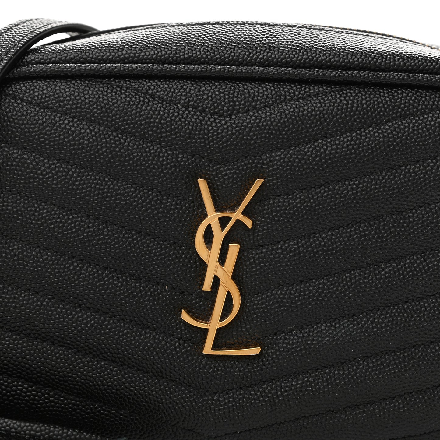 Grain De Poudre Matelasse Monogram Mini Lou Camera Bag Black